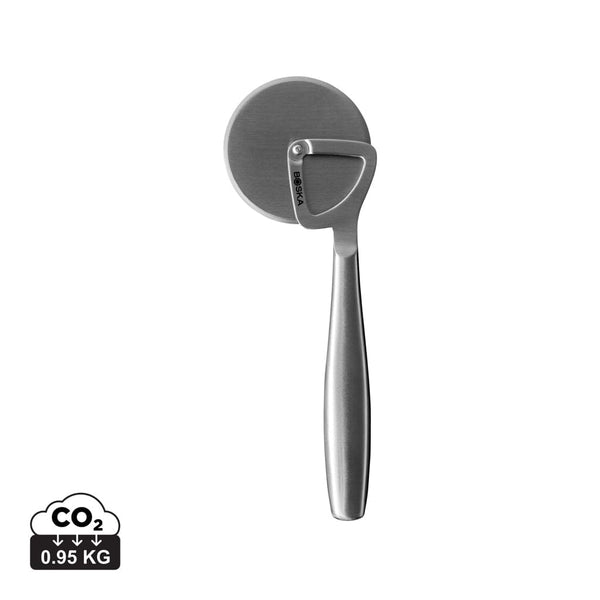 Rotella per pizza BOSKA Copenhagen color argento - personalizzabile con logo