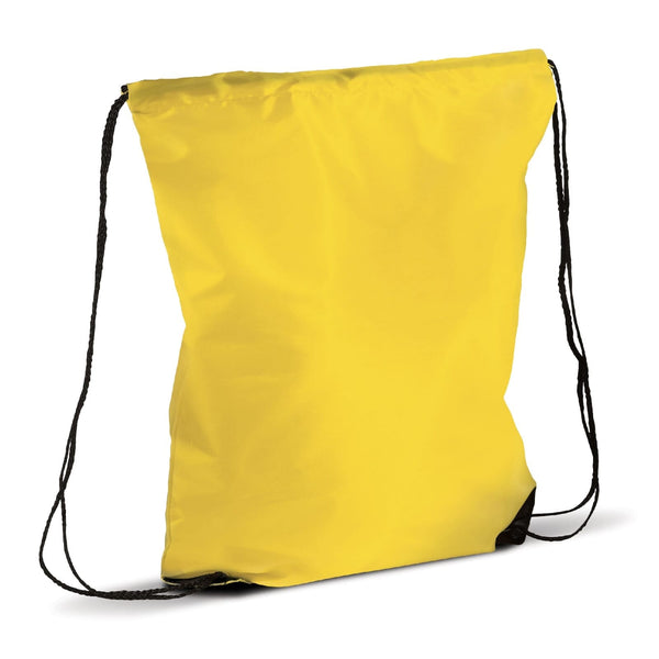 Sacca a coulisse 210T RPET Giallo - personalizzabile con logo