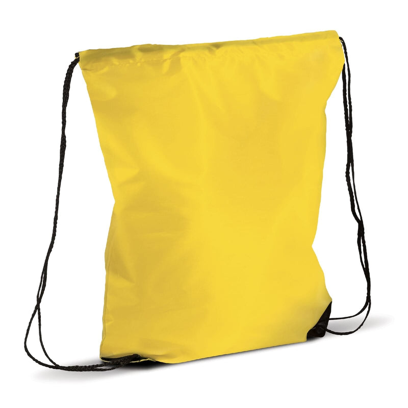 Sacca a coulisse 210T RPET Giallo - personalizzabile con logo
