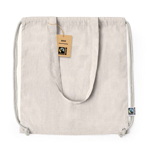 Sacca Borsa Riak Fairtrade beige - personalizzabile con logo