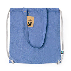 Sacca Borsa Riak Fairtrade blu - personalizzabile con logo