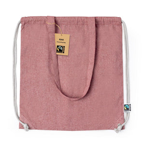 Sacca Borsa Riak Fairtrade rosso - personalizzabile con logo