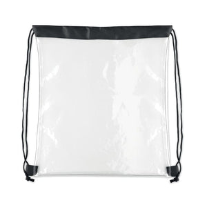 Sacca con coulisse trasparente PVC - personalizzabile con logo