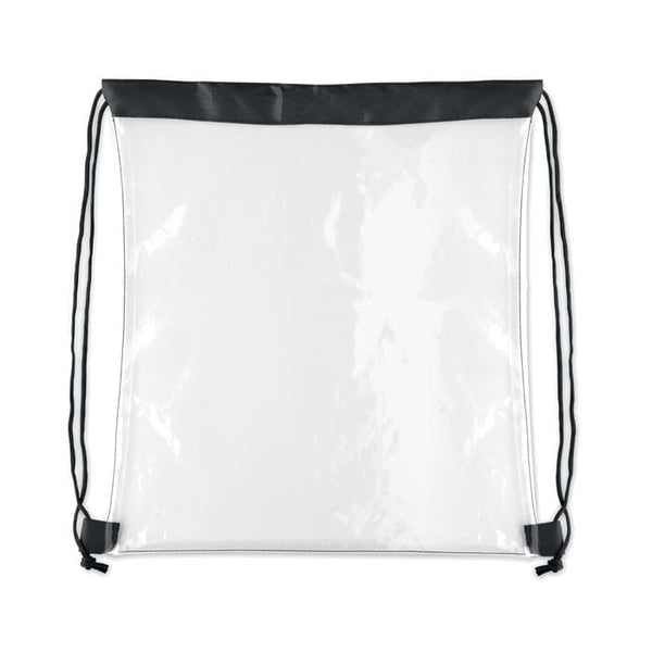 Sacca con coulisse trasparente PVC - personalizzabile con logo