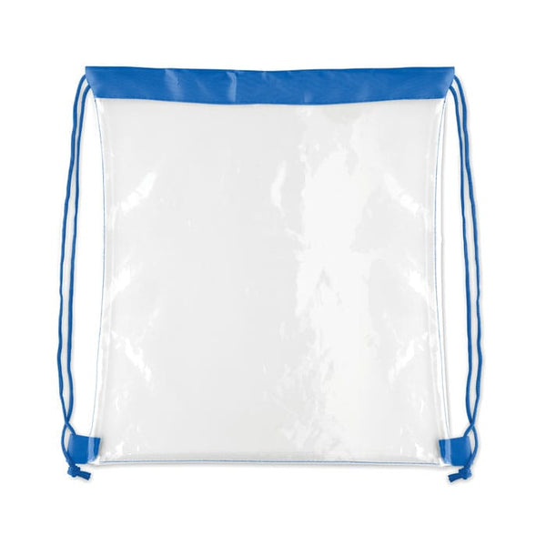 Sacca con coulisse trasparente PVC - personalizzabile con logo
