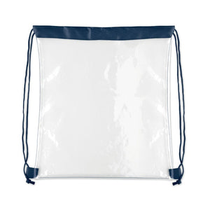Sacca con coulisse trasparente PVC - personalizzabile con logo