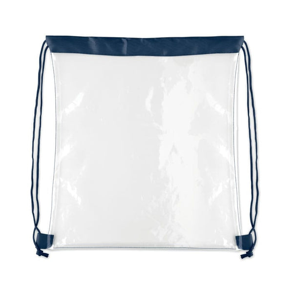 Sacca con coulisse trasparente PVC - personalizzabile con logo