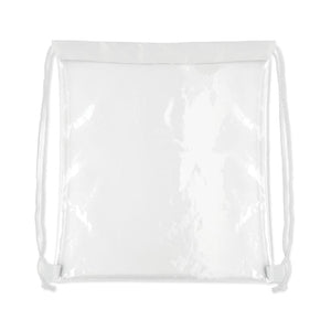 Sacca con coulisse trasparente PVC - personalizzabile con logo