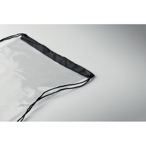 Sacca con coulisse trasparente PVC - personalizzabile con logo