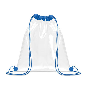 Sacca con coulisse trasparente PVC Royal - personalizzabile con logo