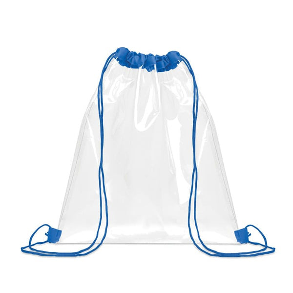 Sacca con coulisse trasparente PVC Royal - personalizzabile con logo