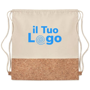 Sacca con dettagli in sughero - personalizzabile con logo