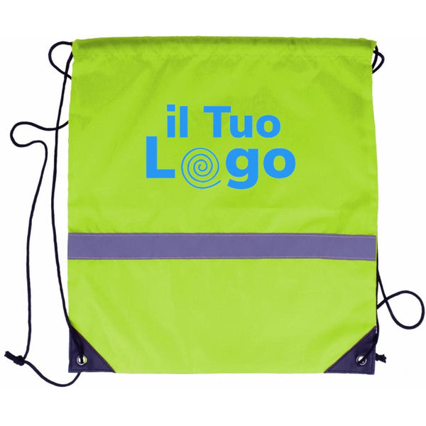 Sacca con parti riflettenti - personalizzabile con logo