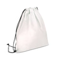 Sacca Coulisse in TNT riciclato 38 x 42 cm 75g/m² Bianco - personalizzabile con logo