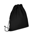 Sacca Coulisse in TNT riciclato 38 x 42 cm 75g/m² Nero - personalizzabile con logo