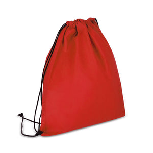 Sacca Coulisse in TNT riciclato 38 x 42 cm 75g/m² Rosso - personalizzabile con logo