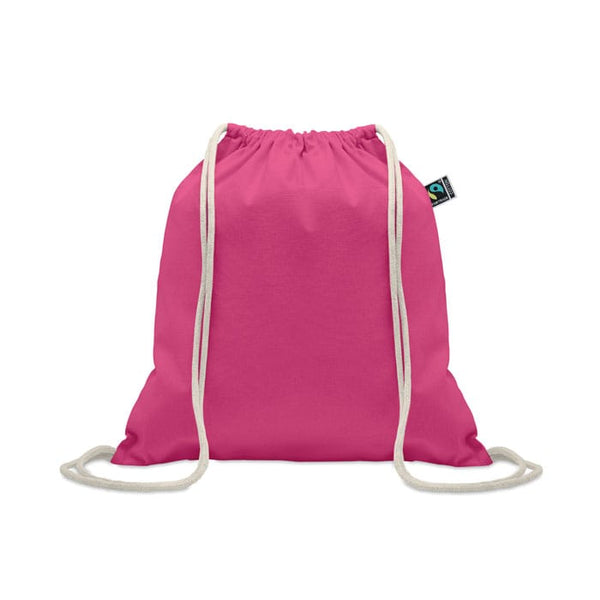 Sacca Fairtrade 180gr colorata Fucsia - personalizzabile con logo