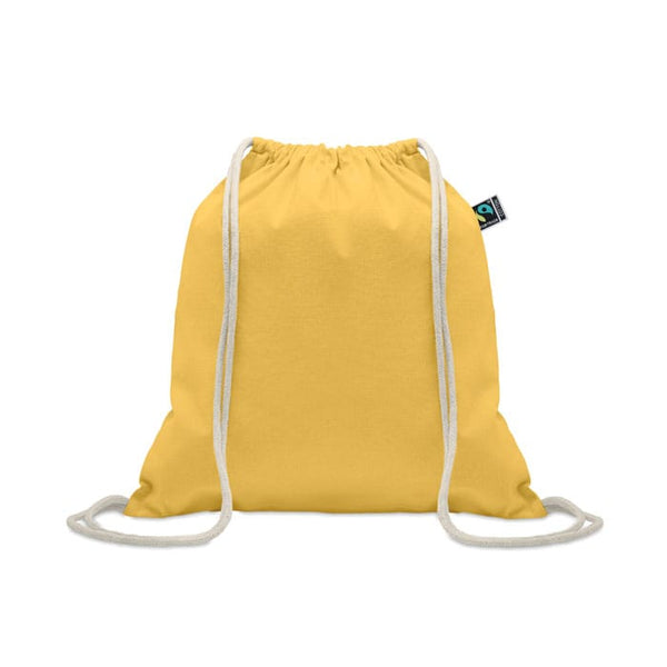 Sacca Fairtrade 180gr colorata Giallo - personalizzabile con logo