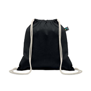 Sacca Fairtrade 180gr colorata Nero - personalizzabile con logo