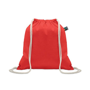 Sacca Fairtrade 180gr colorata Rosso - personalizzabile con logo