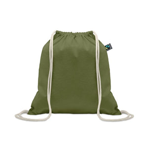 Sacca Fairtrade 180gr colorata verde - personalizzabile con logo