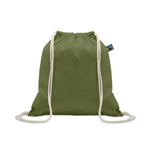Sacca Fairtrade 180gr colorata verde - personalizzabile con logo