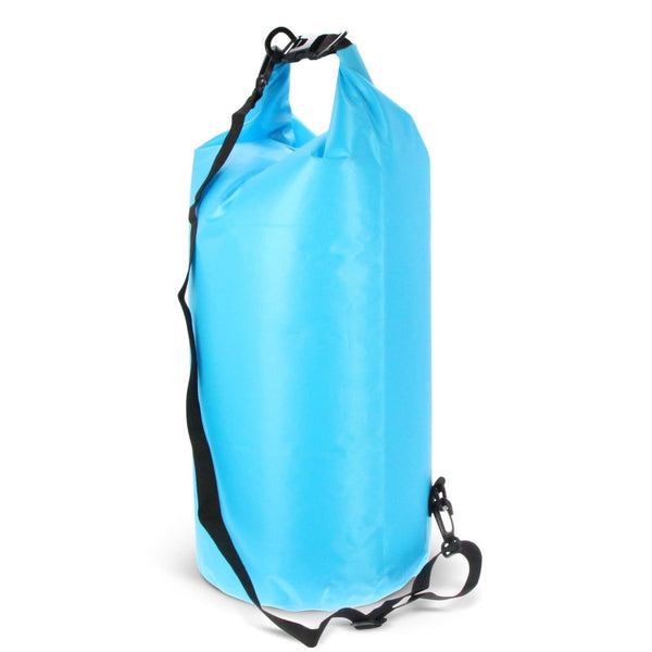 Sacca impermeabile ripstop 25L IPX6 azzurro - personalizzabile con logo