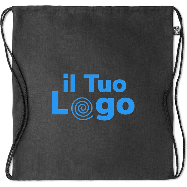Sacca in 100% canapa - personalizzabile con logo