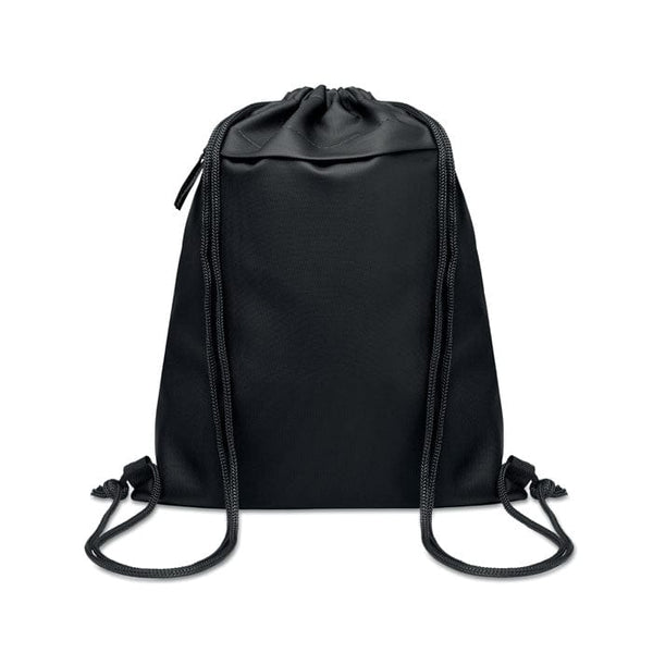 Sacca in 600D RPET Nero - personalizzabile con logo