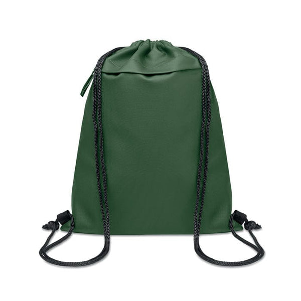 Sacca in 600D RPET verde - personalizzabile con logo