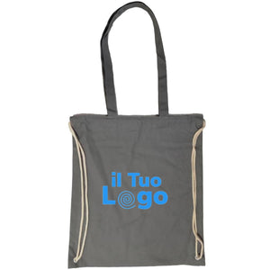 Sacca in canvas colorato - personalizzabile con logo