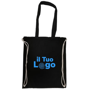 Sacca in canvas colorato - personalizzabile con logo