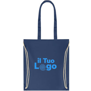 Sacca in canvas colorato - personalizzabile con logo