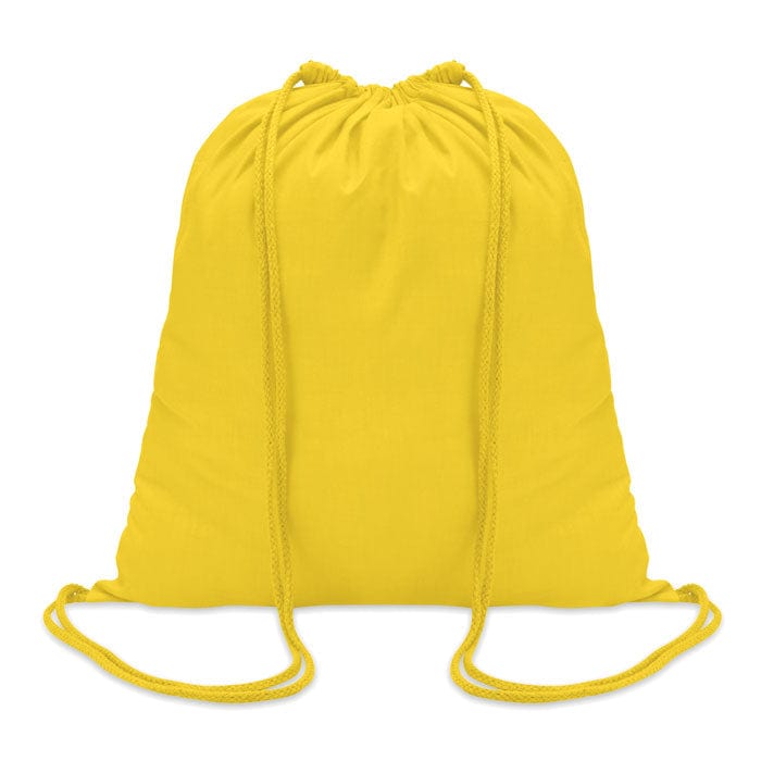 Sacca in cotone 100 gr/m². giallo - personalizzabile con logo