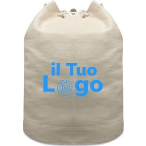 Sacca in cotone beige - personalizzabile con logo