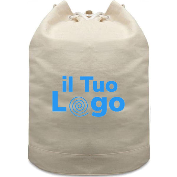 Sacca in cotone beige - personalizzabile con logo