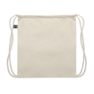 Sacca in cotone equosolidale beige - personalizzabile con logo