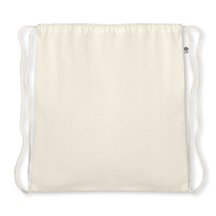 Sacca in cotone organico beige - personalizzabile con logo