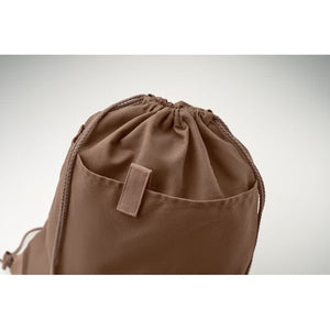 Sacca in cotone riciclato con cordini naturali - personalizzabile con logo