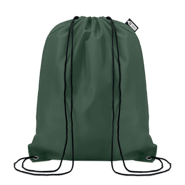 Sacca in RPET 190T verde - personalizzabile con logo