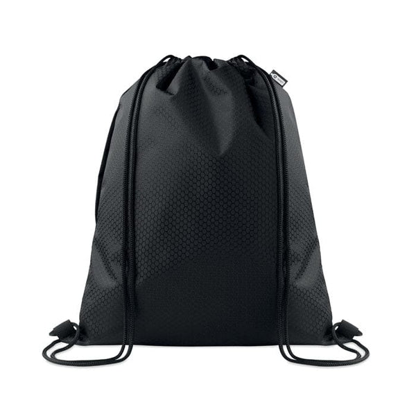 Sacca in RPET 420D Nero - personalizzabile con logo