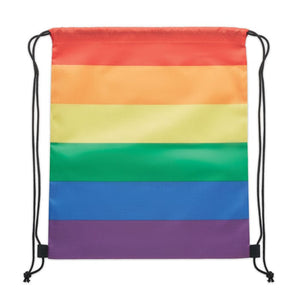 Sacca in RPET arcobaleno arcobaleno - personalizzabile con logo