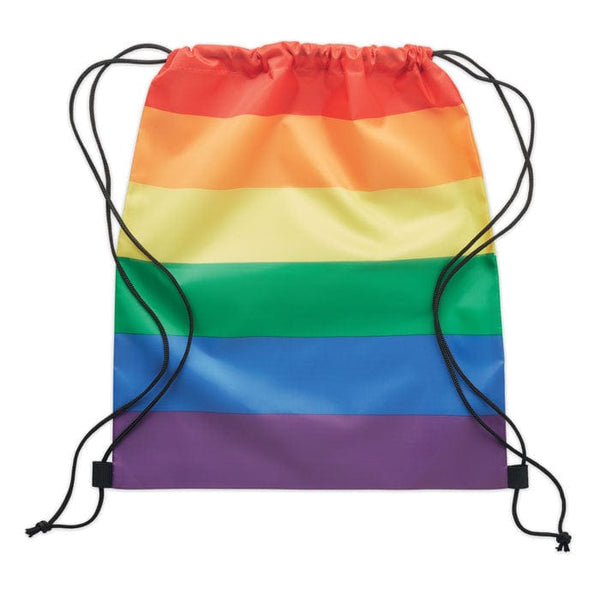 Sacca in RPET arcobaleno arcobaleno - personalizzabile con logo