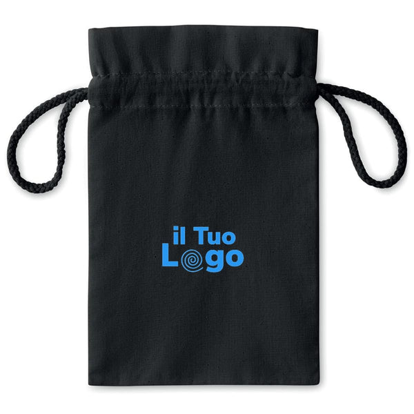Sacca Piccola Nero - personalizzabile con logo