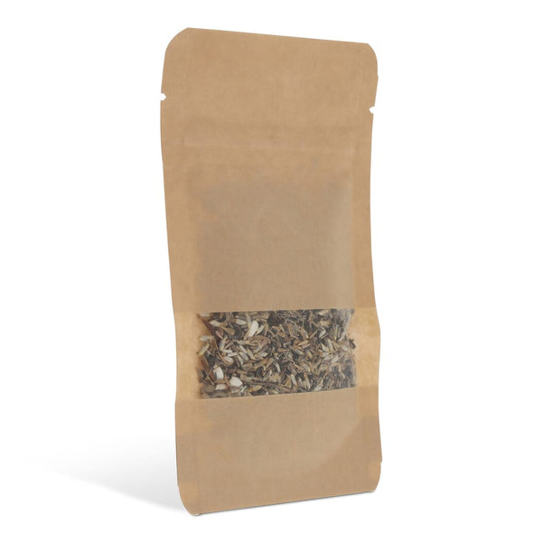 Sacchetti di semi di fiori recisi da 4 grammi Marrone - personalizzabile con logo