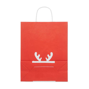 Sacchetto da regalo grande Rosso - personalizzabile con logo