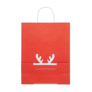Sacchetto da regalo grande Rosso - personalizzabile con logo