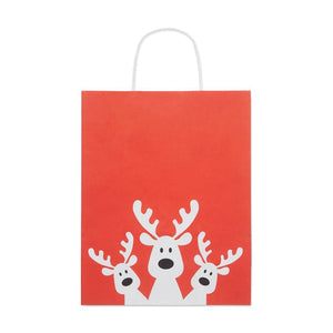 Sacchetto da regalo medio Rosso - personalizzabile con logo