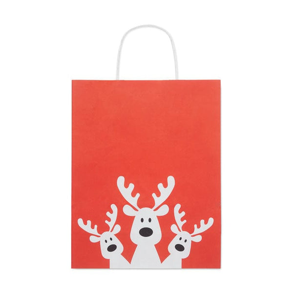 Sacchetto da regalo medio Rosso - personalizzabile con logo