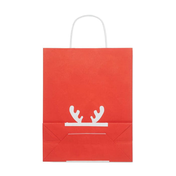 Sacchetto da regalo medio Rosso - personalizzabile con logo